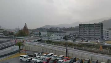 初雪 First snowfall observed in Kumamoto, 3 days later than average and