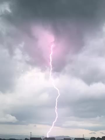 15:53 激しい雷雨☔️⚡️ まだ雷 | 埼玉県熊谷市 | わたぐも