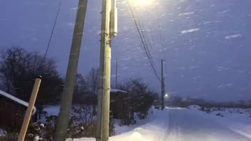 断続的に降る雪 注目の空の写真 ウェザーニュース